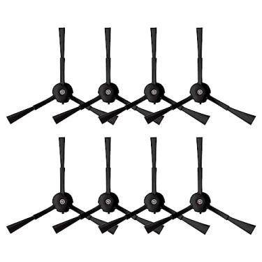 Imagem de Escova lateral de substituição compatível com acessórios de peças de aspirador de pó Roborock S8/S8+/S8 Pro/G20, 8 peças