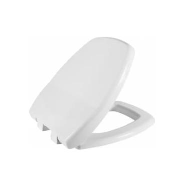 Imagem de Assento Sanitário Tampa de Vaso Resina Fechamento Suave Compatível com Incepa Thema Tr Metais