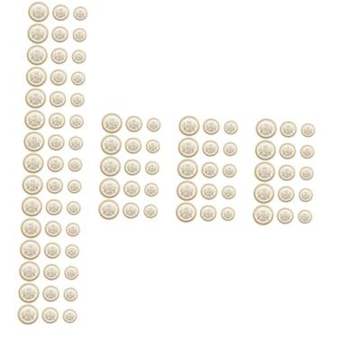 Imagem de TEHAUX 90 Peças botões de metal decoração infantil botões de calças decoração vintage decoração dourada acessórios de artesanato DIY botões de liga DIY camisa decorar página de recados