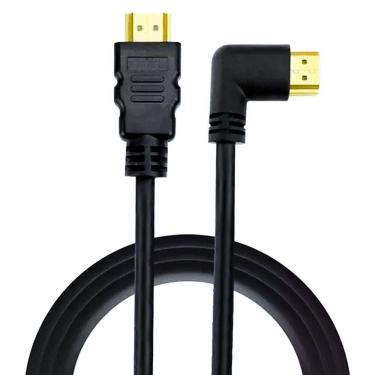 Imagem de Cabo Hdmi Gold 90 Graus - 2.0 4k Hdr 19p 2m