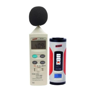 Imagem de Kit Decibelímetro Digital Acústico 35 A 130Db Dec-460 Calibrador Ruído Classe 1 Cal-5000 Instrutherm Estojo Protetor
