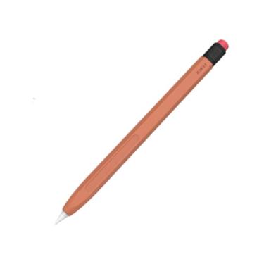 Imagem de LJFLYXRI Capa de silicone compatível com Apple Pencil 1ª geração, perfeitamente ajustada, proteção superior, aderência ultraconfortável, projetada, fácil de limpar, design retrô minimalista