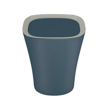 Imagem de Lixeira Basculante Euro Home Smart Polipropileno 8,5L - Azul Petróleo