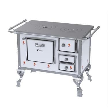 Imagem de Fogao a Lenha GII N 1 Branco Flor Sem Tampa