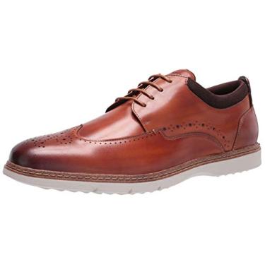 Imagem de STACY ADAMS Sapato Oxford masculino Synergy Wingtip, Conhaque, 44