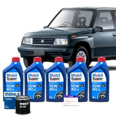 Imagem de Kit Troca de Oleo 10w40 e Filtro Suzuki Vitara 1.6 16V 1992 A 1999