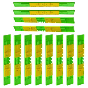 Imagem de Pacote com 12 redutores de entrada para colmeia de abelha para apicultura, caixa nuc, portões de entrada, protetor de mouse de plástico para colmeia de colmeia ajustável, suprimentos para apicultura,