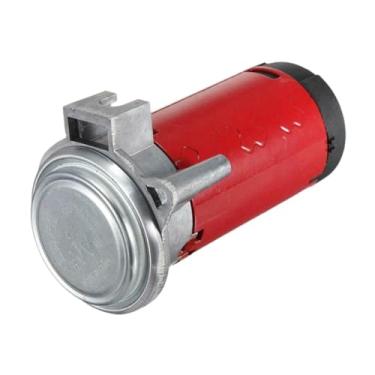 Imagem de Gralara Bomba de ar de buzina elétrica para carro, compressor de ar de buzina, resistente, poderoso, compacto, alta temperatura, base para iates, trens, Vermelho