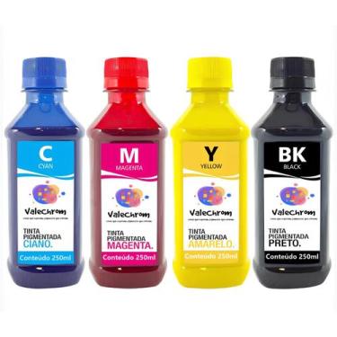 Imagem de Kit 4 Tinta Compatível HP Pro 6230 6830 934 935 250ml CMYK Pigmentado 