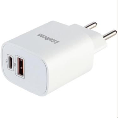 Imagem de Carregador Carga Rapida 20W USB e USB-C APPLE/SAMS - 4820046  Branco  