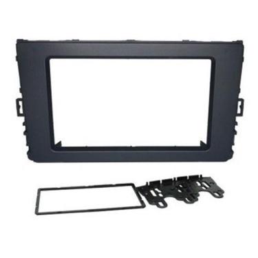 Imagem de Moldura Painel 2din Vw Polo Virtus T-cross Preta Fosca - FIAMON