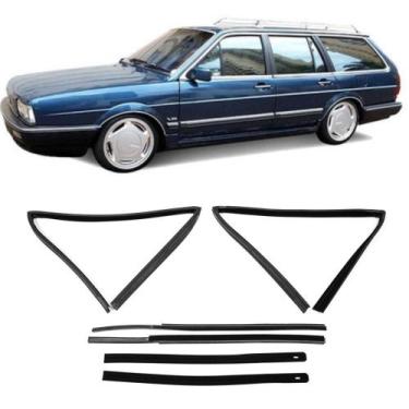 Imagem de Kit Borracha Canaleta Com Pestana 4 Portas Quantum 85 A 01 - Uniflex