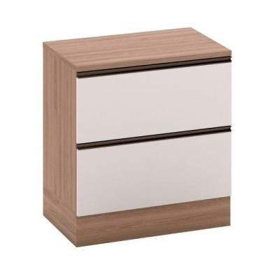 Imagem de Balcão com Tampo 80 cm 1 Porta 1 Gaveta Etna Poliman Móveis, Carvalho 