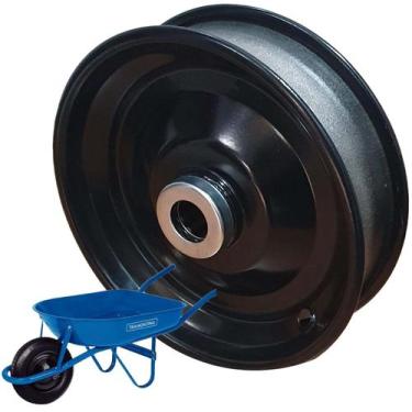 Imagem de Roda Aro Metálico 8 C/ Rolamento Roletes Pneus 350x8 - 400-8 - 325-8 C