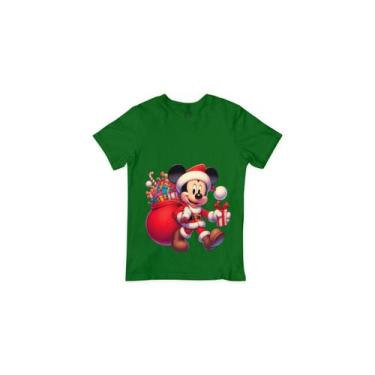 Imagem de Camisa Mickey de Natal Camiseta Estampada De Algodão - Hard seven, Ver