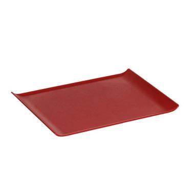 Imagem de Bandeja Servir Quadrada 30x45 Vermelha Em Policarbonato Linha Profissional Cook Vem