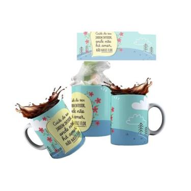 Imagem de Canecas de Porcelana Branca Personalizadas Deus no Comando - Estampa S