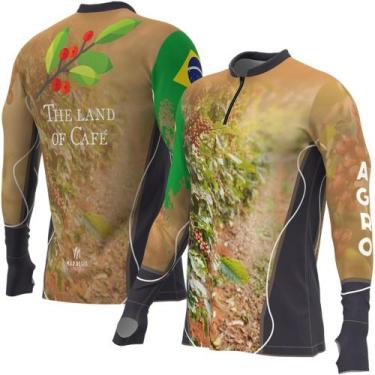 Imagem de Camiseta Premium Sublimada Agro Cafezal - Mar Negro, G