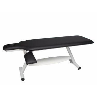 Imagem de Maca Fixa com Orifício e Regulagem para Braços - Arktus, Preto