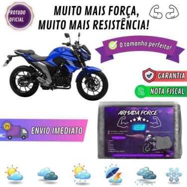 Imagem de Capa Pra Moto YAMAHA FAZER FZ25 Sem Forro 100% Impermeável Armada Forc