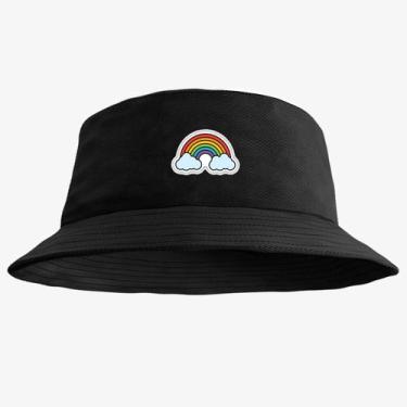 Imagem de Chapéu Bucket Hat Estampado Arco Iris - MP Moda Masculina, Único, Pret