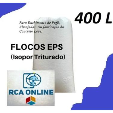 Imagem de Kit Com 2 Flocos De Isopor 200l Para Puffs - Almofadas - RCAISOPOR