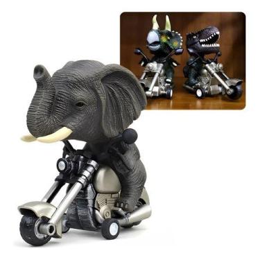 Imagem de Brinquedo Moto Animais Motoqueiro Selvagens Friccao De Ferro - SOFT CA
