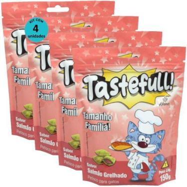 Imagem de Hana Tastefull Nuggets Para Gatos Salmão Grelhado 150g Kit 4 un - Hana