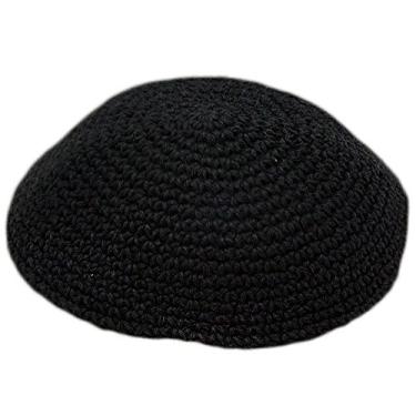 Imagem de Chapéu preto feito à mão Yarmulke judeu Kipá Kipá Judaica Yamaka Kippa Yamakah Yarmulka masculino ou infantil, Roxa, 23CM 9INCH