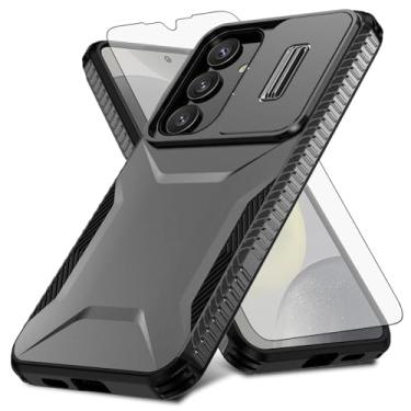 Imagem de Asuwish Capa de celular para Samsung Galaxy S24 Plus S24+ 5G com protetor de tela de vidro temperado e capa de câmera deslizante fina, resistente, híbrida, à prova de choque, S24plus 24S + S 24, 24+,
