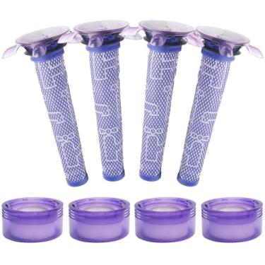 Imagem de Kit de substituição de filtro de vácuo V8 compatível com aspirador de pó portátil Dyson V8 Focus Clean modelo SV25, 4 filtros HEPA + pré-filtros de 4 estrelas