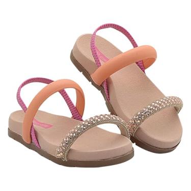 Imagem de Sandália Infantil Papete Menina Birken Com Tira Elástica Confortável (Multicolor, BR, Criança de 4 a 8 anos, Numérico, 28)