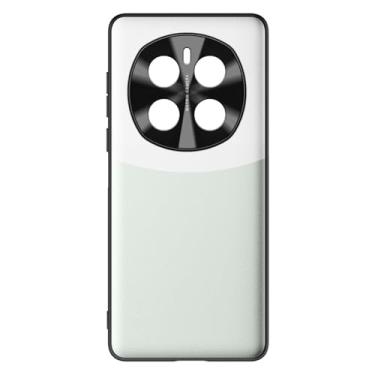 Imagem de POYUFRG Capa de couro para Honor Magic 7 Pro/7, capa de telefone de proteção de lente ultrafina fosca leve capa de proteção contra choque, verde, 7pro