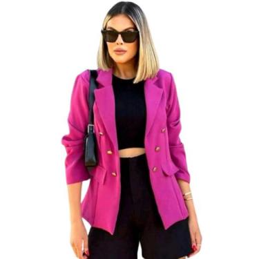 Imagem de Blazer Alfaiataria Luxo Feminino Terninho Moda Evangélica - estacaomix