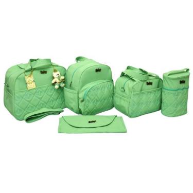 Imagem de Kit bolsa maternidade menino Luxo 5 peças verde - Isadora Baby
