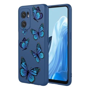 Imagem de HTXWXJC Capa para OnePlus Nord N300, OnePlus Nord N20 SE Capa para Oppo A57/Oppo A77 Capa à prova de choque flexível bumper TPU capa macia padrão borboleta capa de telefone para OnePlus Nord N300