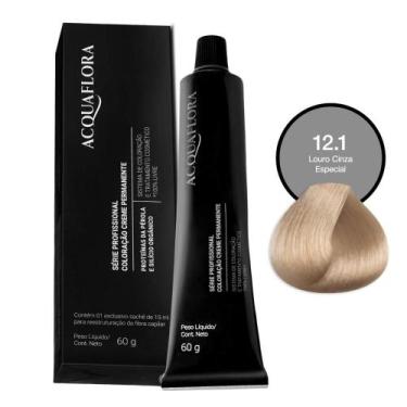 Imagem de Coloração Acquaflora 12.1 Louro Cinza Especial 60g