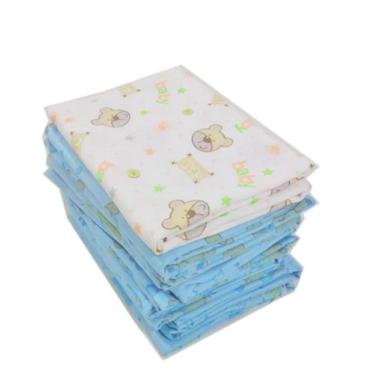 Imagem de Cueiro Flanelado Estampado 80x60cm Kit Com 5 - Dugu, Masculino
