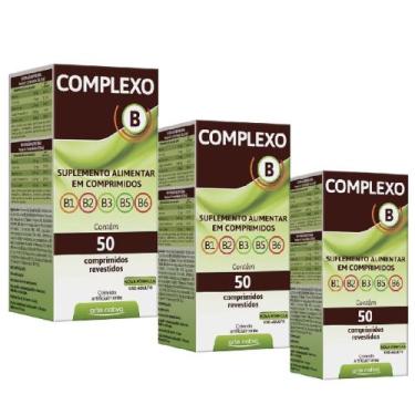 Imagem de Complexo B 3x50comp Vitaminas B1 B2 B3 B5 B6 Arte Nativa