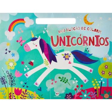 Imagem de Livro - Unicórnios Meu blocão de colorir cheio de encanto e unicórnios