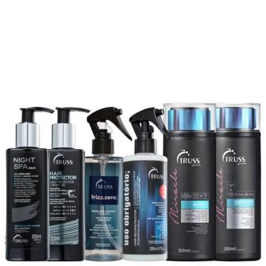 Imagem de Kit Truss Miracle - Shampoo 300ml + Condicionador 300ml + Night Spa 25