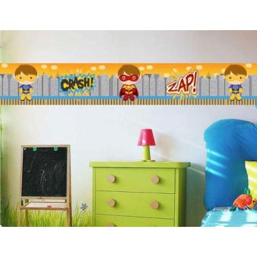 Imagem de Faixa bonder decorativa quarto infantil  jogo 04 peças med.10x100) - A