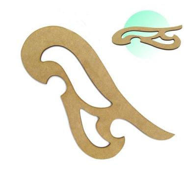Imagem de Régua Curva Francesa 1111 Mdf Patchwork Costura Modelista - Levolpe