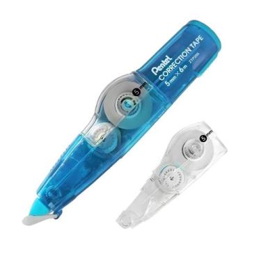 Imagem de Fita corretiva 5mmx6mt + refil pentel escolha a cor, AZUL