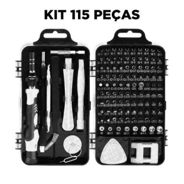 Imagem de Kit Ferramentas Profissional MultiUso Troca de Tela 115 em 1 - BELLATO