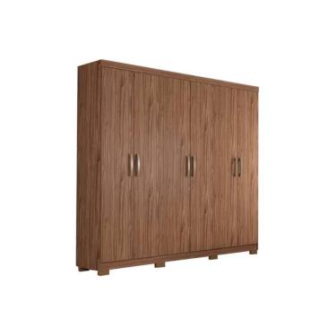 Imagem de Guarda Roupa Casal 6 Portas E 3 Gavetas Clara Avelã - Panan