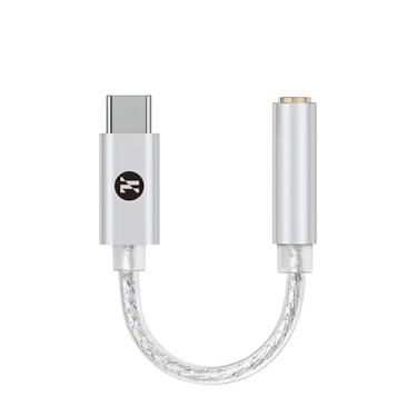 Imagem de JCALLY JM12 Tipo C USB C para 3,5 mm DAC Chip KT02H20 Dongle DSD128 Adaptador de áudio digital condutor banhado a prata