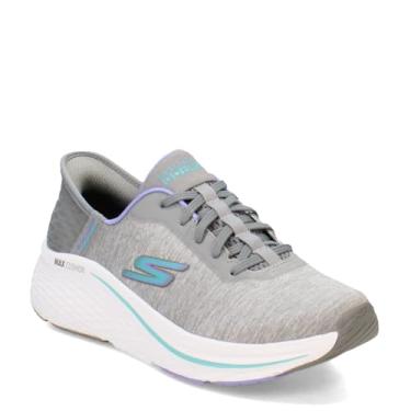 Imagem de Skechers Tênis feminino Max Cushion Elite 2.0 Prevail Hands Free Slip-ins, Cinza/azul, 11 Wide