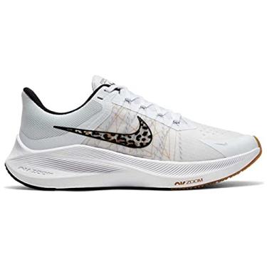 Imagem de Nike T nis de corrida feminino Zoom Winflo 8 PRM Da3056, Branco e preto, trigo 100, 6.5