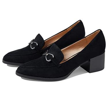 Imagem de Lifestride Mocassim feminino Devyn 2 Block Heel, Tecido preto, 8.5 Wide